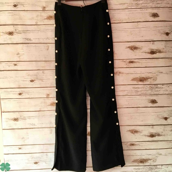 🎉HP🎉Ana / Jakobs Black Beaded Pant Size 2 - Picture 4 of 8